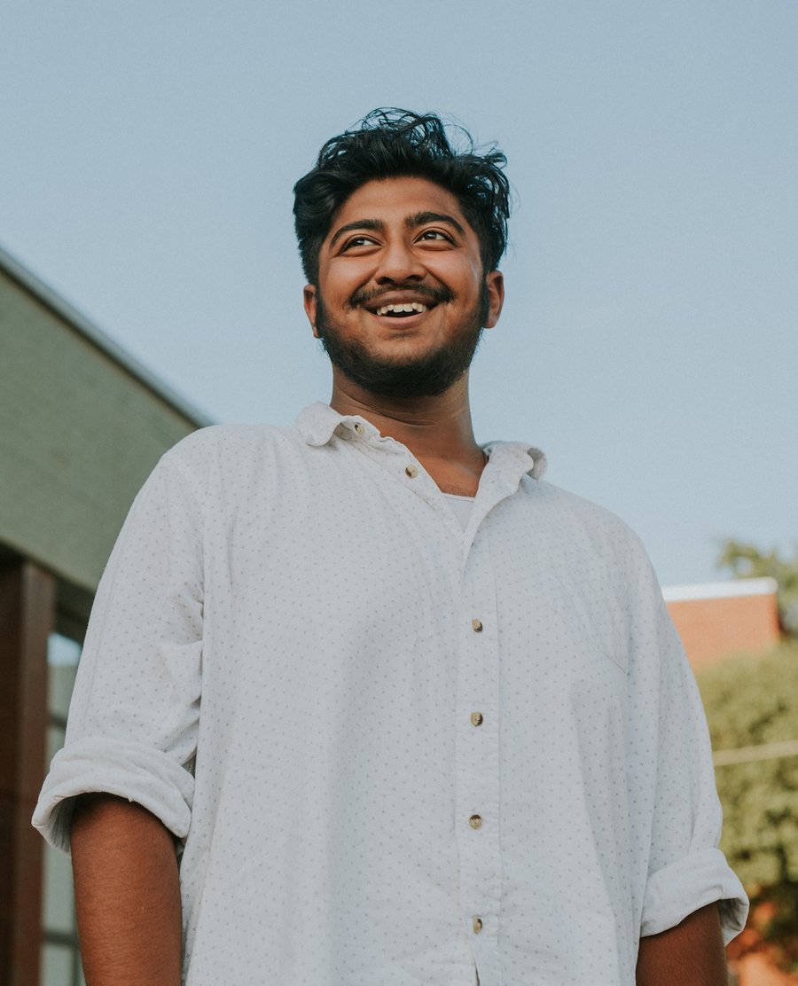Tasneem Al-Michael speaking at a community organizing event